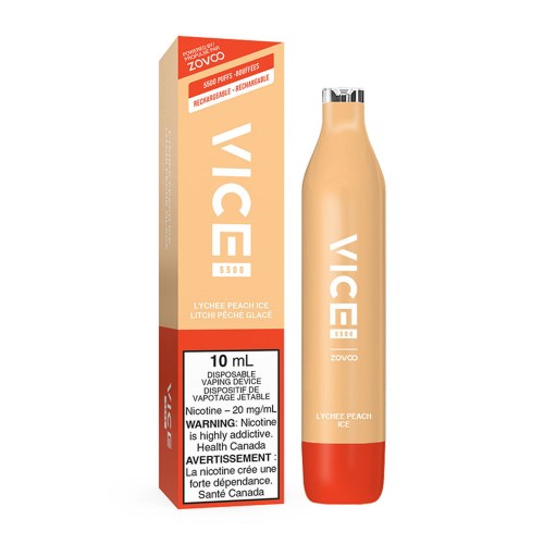 Lychee Peach Ice Vice 5500 Disposable Vape